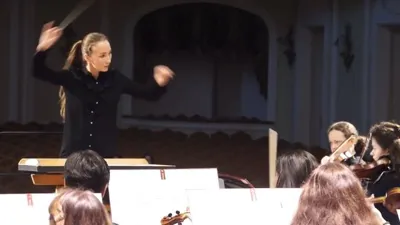 Master class of Vasily Sinaisky (fragment). Conductor – Diane Hoffmann