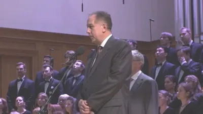 Rector Alexander Sokolov Speaks at the Charity Evening