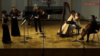 Eduard Kiprsky. Elegical Concertino for harp and string quartet: fragment
