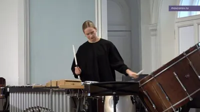 Yannis Xenakis (1922–2001). <i>Rebonds ‘B’</i>. Performed by Matryona Sokolova