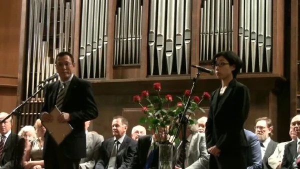 The Knowledge Day at the Moscow Conservatory, 2011. Toru Sarui Is Speaking