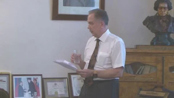 Rector Alexander Sokolov Speaks at the Meeting of the Board of Trustees