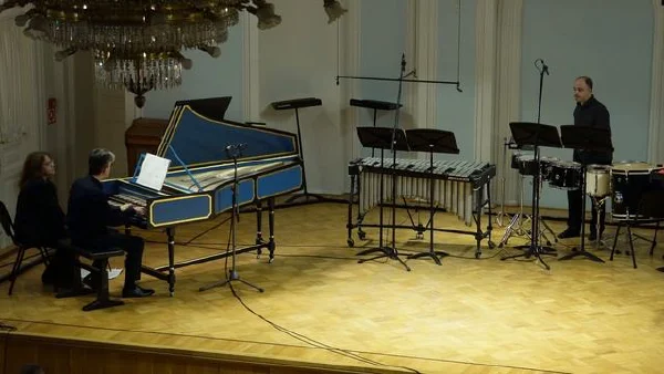 Iannis Xenakis (1922–2001). <i>Komboi</i> for harpsichord and percussions