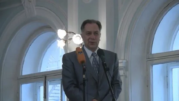 Alexander Sokolov Is Speaking at the Ceremonial Meeting on 1 September 2010