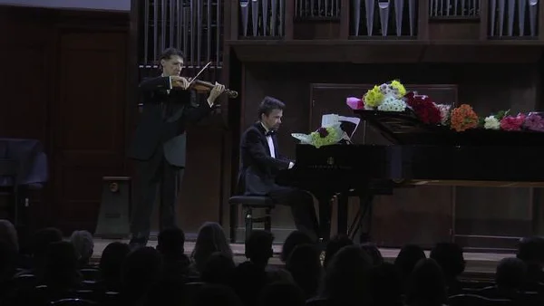 Sergei Rachmaninoff. Sonata for cello and piano: 3<sup>rd</sup> mvt. Andante. Transcription by Jascha Heifetz