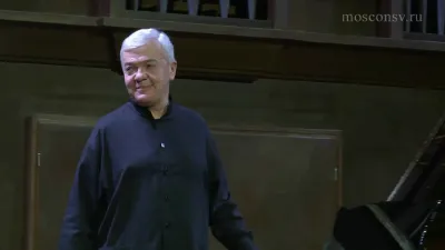 Alexey Goribol narrating and performing fragments of Mikael Tariverdiyev’s film music