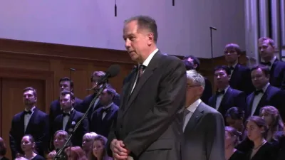Rector Alexander Sokolov Speaks at the Charity Evening