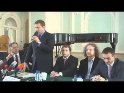 Press conference about the restoration of the Great Hall
