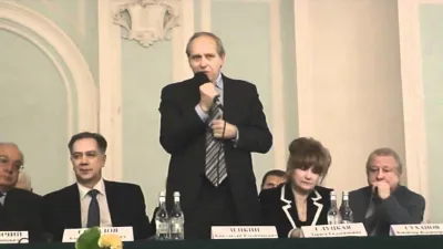 Prof. Konstantin Zenkin at the Signing of a Cooperation Agreement with Lomonosov Moscow University