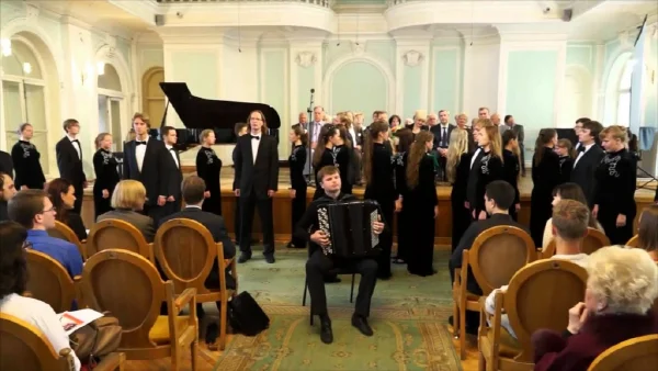 Выступление Камерного хора перед первокурсниками