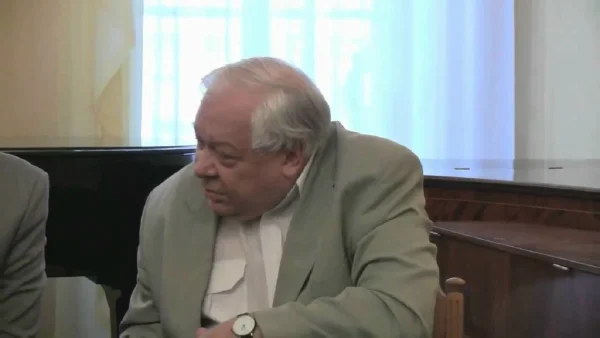 Пресс-конференция конкурса композиторов на написание музыки к балету «Чаплин». В. И. Казенин