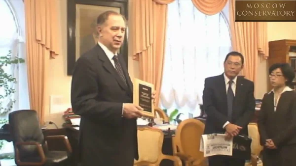 Передача рояля «Yamaha» в дар Московской консерватории