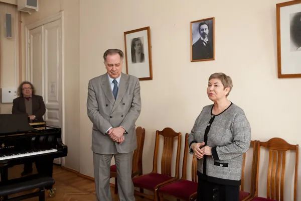 Выступление Ларисы Петровой, вдовы профессора Н.А. Петрова.