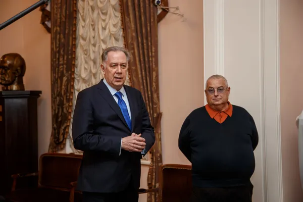 Выступает ректор Московской консерватории, профессор Александр Сергеевич Соколов.