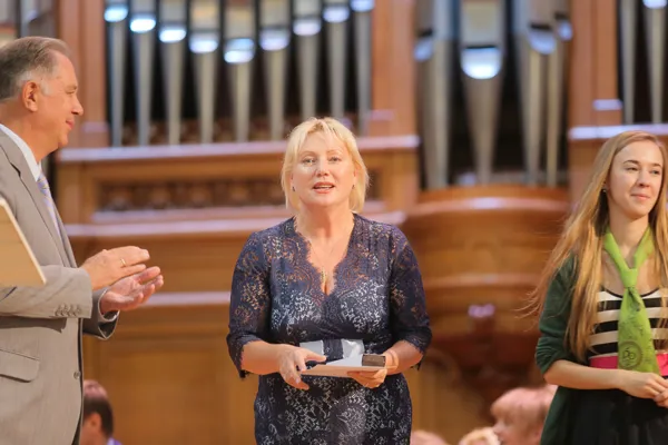 Общее собрание научно-педагогического состава, сотрудников консерватории и обучающихся, посвящённое 150-летию московской консерватории. Награждается Кобец Наталья Владиленовна.