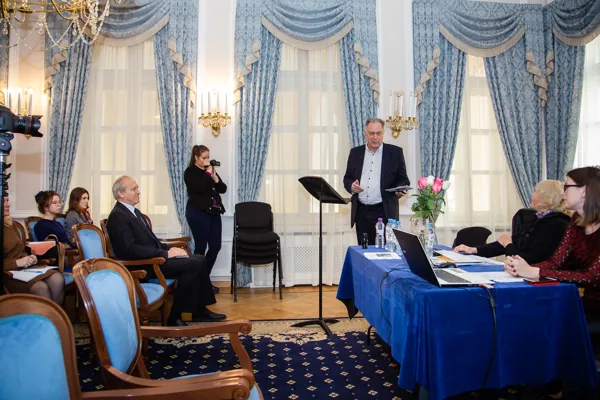 Приветственное слово участникам конференции: ректор Московской консерватории, профессор Александр Сергеевич Соколов