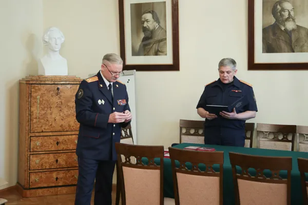 В ректорате консерватории состоялась торжественная церемония вручения юбилейных медалей Следственного комитета Российской Федерации «75 лет Победы в Великой Отечественной войне 1941-1945 гг.» руководству Московской консерватории
