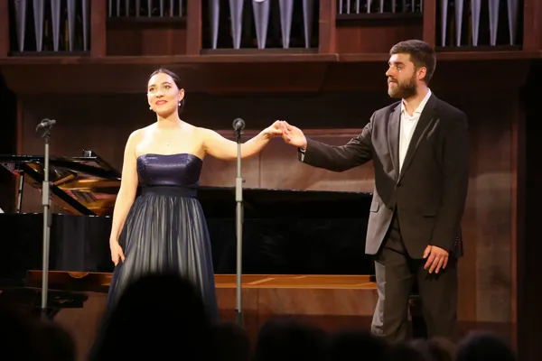 Полина Шароварова, Михаил Нор на сцене Малого зала