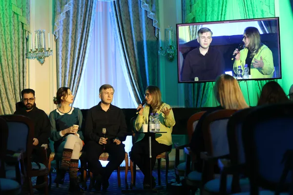 Биомеханика.talks в рамках фестиваля «Биомеханика III». Конференц-зал консерватории перед концертом в Рахманиновском зале
