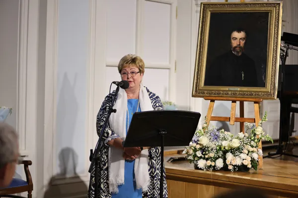 Вступительное слово автора идеи и художественного руководителя проекта «В.Д. Поленов – художник и композитор» – заведующей кафедрой истории русской музыки, декана Научно-композиторского факультета МГК, Заслуженного работника культуры РФ, доктора искусствоведения, профессора И.А. Скворцовой